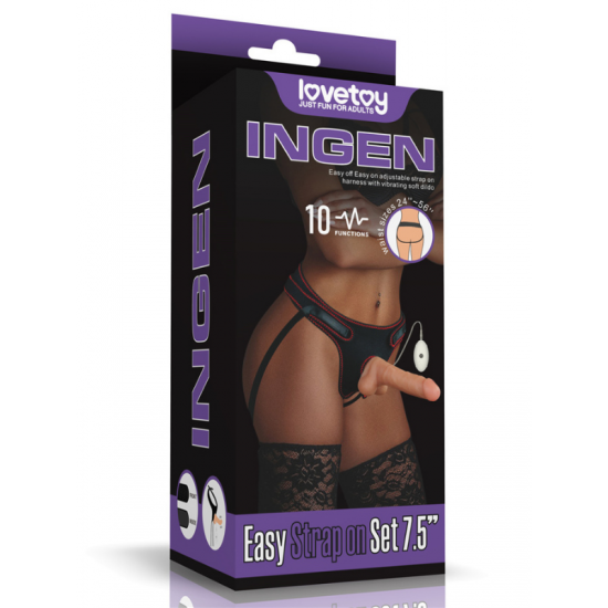 Censan Vibrating Easy Strapon Set  7.5 İnç Belden Bağlamalı Model2