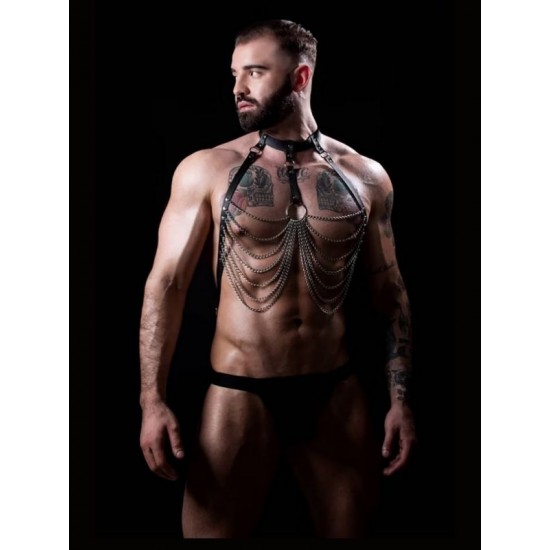 Censan Zincir Detaylı Erkek Harness Model 4