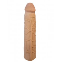 Gerçekçi Melez Penis Kılıfı Et Dokusunda 17 cm