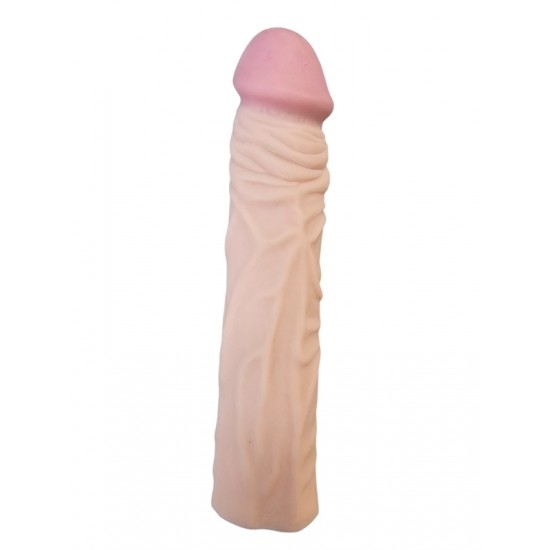 Gerçekçi Penis Kılıfı Et Dokusunda 19 cm
