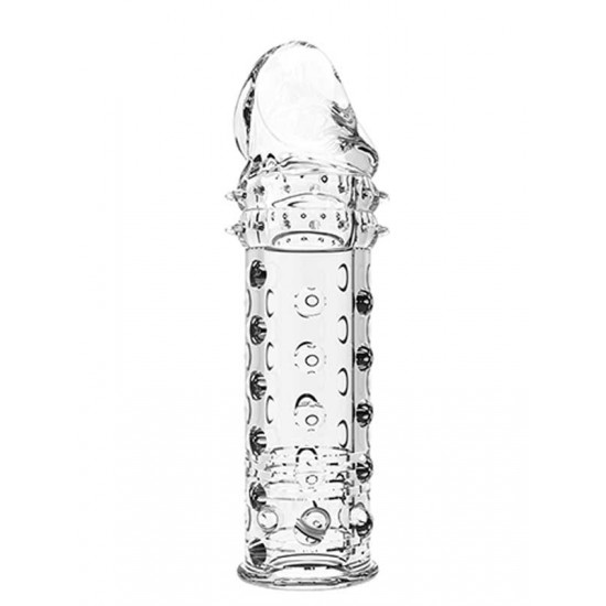 Penextender Tırtıklı Saydam Penis Kılıfı 16.3 cm